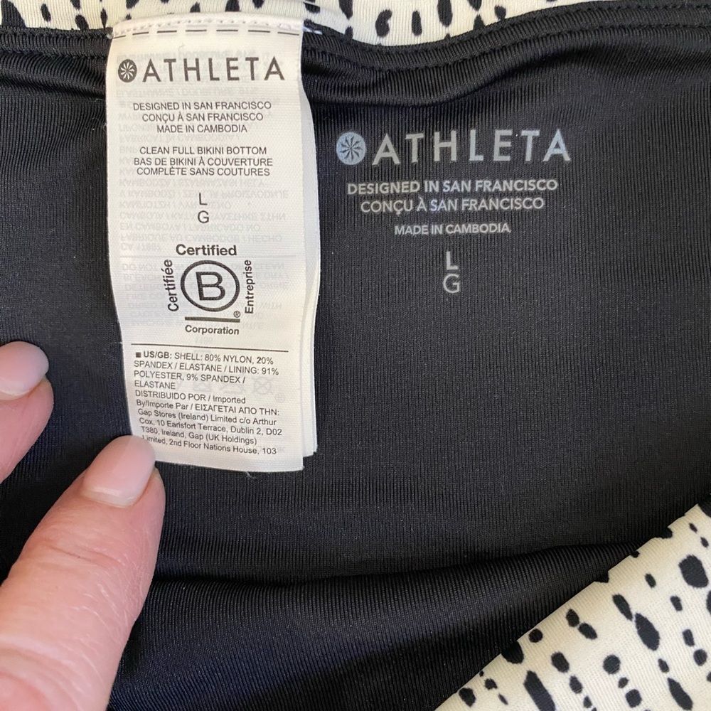 Athleta Clean Full Bikini Bottom Women Size L - Picture 5 of 6
